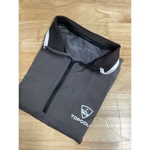 Mens Under Armour Golf‎ "Topgolf" long sleeved performance 1/4 zip pullover XL